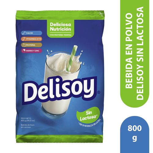 Bebida en Polvo Delisoy sin Lactosa - 800 g