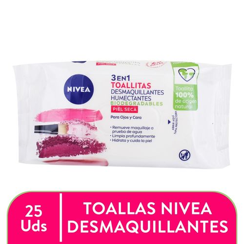 Toallas Desmaquillante Nivea Piel Seca 25 unidades