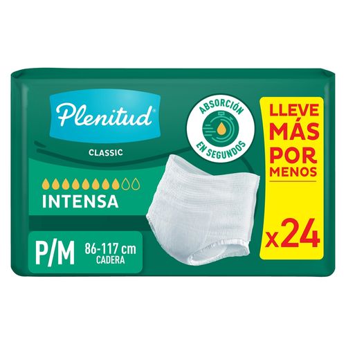 Pants Desechables Plenitud Classic P/M - 24 Unidades