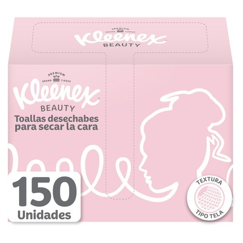 Toallas Kleenex Beauty para secar la cara - 150 Uds