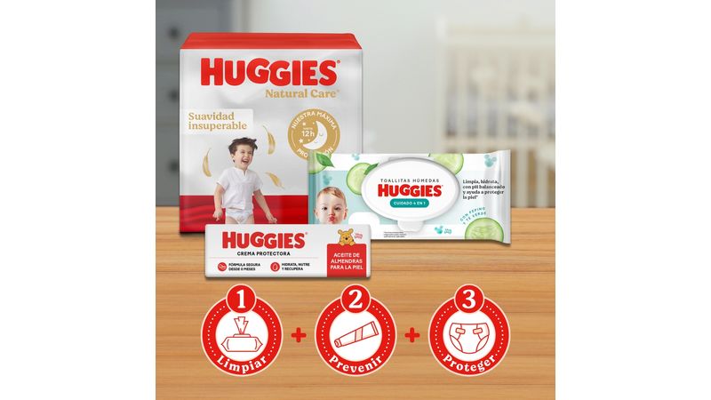 Comprar Pañales Huggies Natural Care Etapa 3/G 128 Uds Walmart