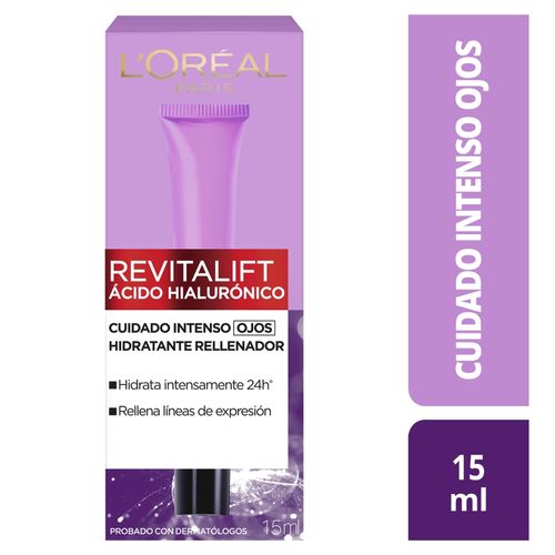 Contorno Ojos Hidratante L'Oréal París Revitalift Acido Hialurónico -15ml