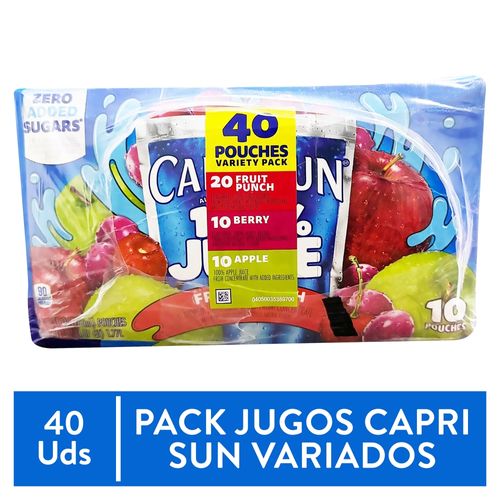 Jugos Capri Sun, surtido 40 pack -177ml