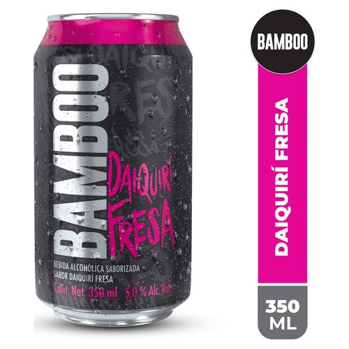 Bebida Alcohólica  Saborizada Bamboo Daiquiri Fresa lata 350ml