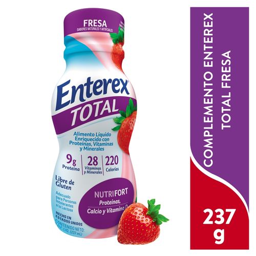 Complemento Enterex Total fresa -237 ml