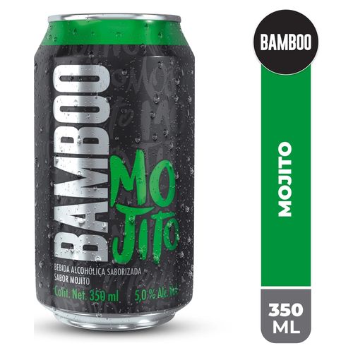 Bebida Alcohólica Saborizada Bamboo Mojito lata 350ml