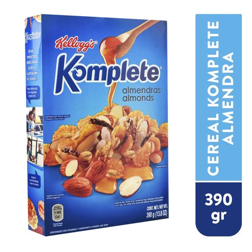 Cereal saludable Kellogg's komplete con almendras  - 390 g