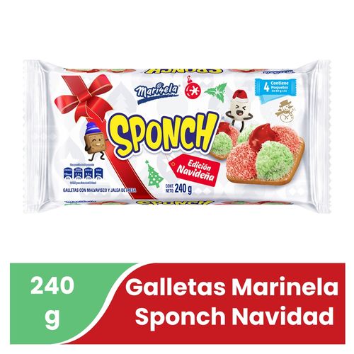 Galleta Sponch Navidad Marinela -240 g