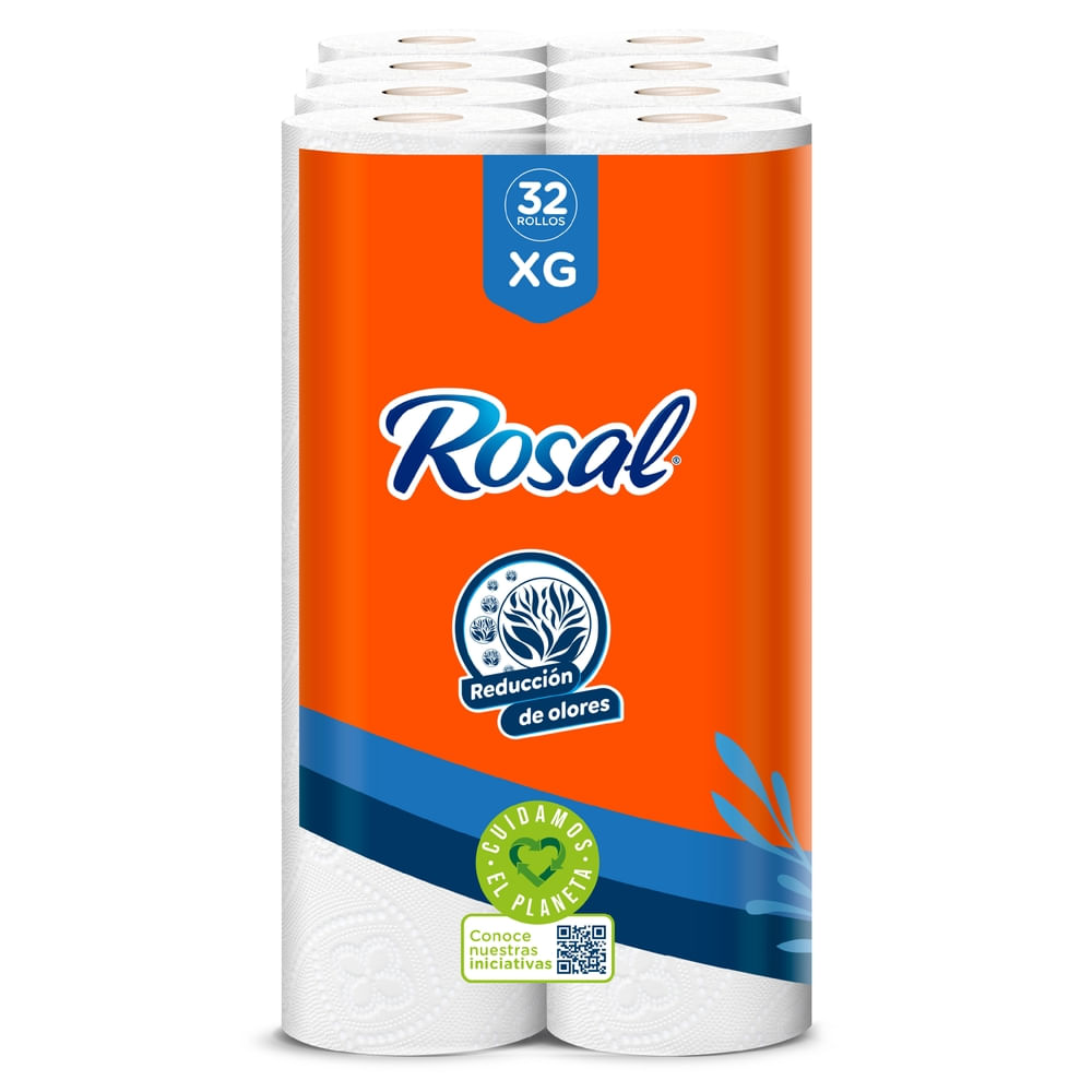 Comprar Papel Higiénico Rosal Naranja, Doble Hoja - 32 Rollos