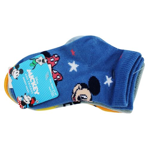 6 Pack Calceta Mickey Disney 2 5T