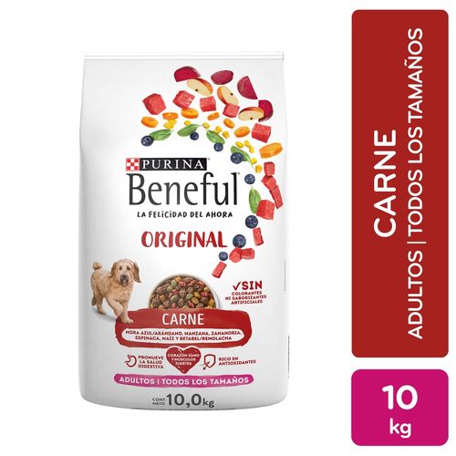 Alimento Para Perro Adulto Purina Beneful Original Carne - 10 kg