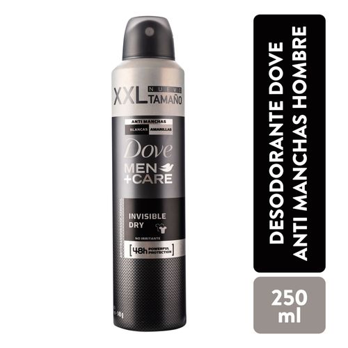 Desodorante Spray Dove Men Invisible Dry -250ml
