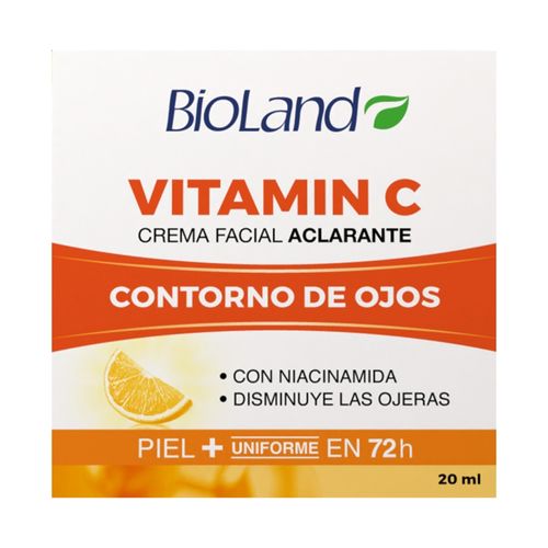 Crema Facial Bioland, contorno de ojos con vitamina C -20ml