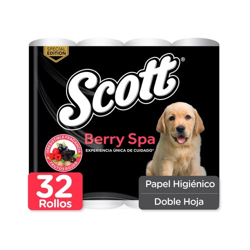 Papel higiénico Scott berry spa rollos - 32 Uds