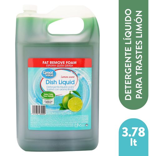 Lavaplatos Great Value Limon 3785Ml