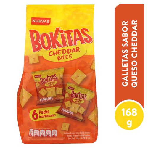 Galletas Bokitas cheddar bites - 168 g