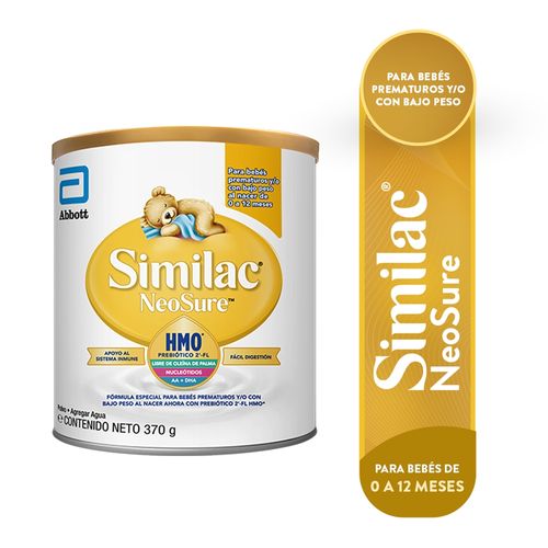 Fórmula infanti Similac neosure para bebés prematuros - 370 g