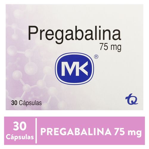 Pregabalina Mk 75Mg 30 Capsulas