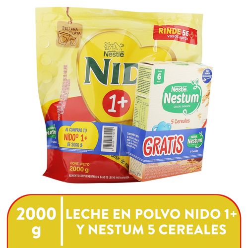 Pack Nido Más 5 Cereales Gratis - 2000 g