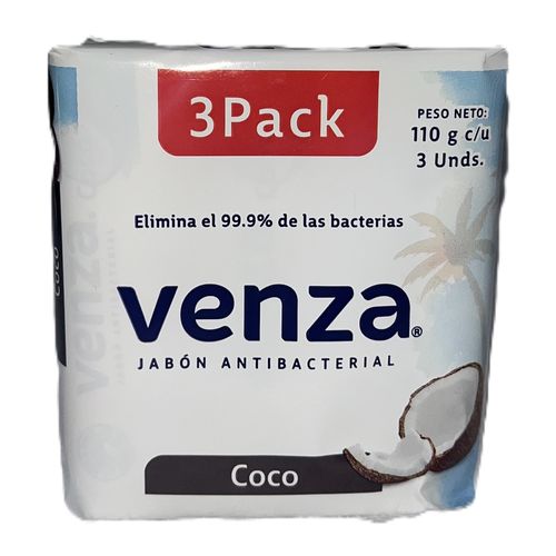 Venza Jabon Coco Pack 330g