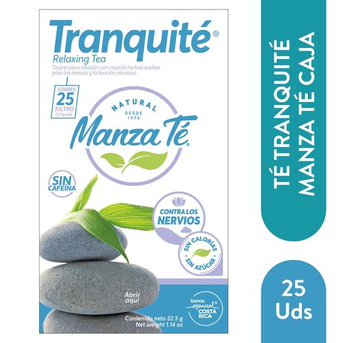 Té tranquite Manzaté caja con 25 Uds - 32.5 g