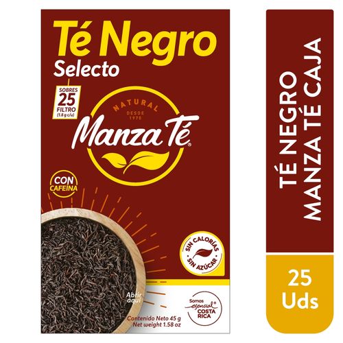 Té Negro Manzate Caja 25 Unidades -45gr