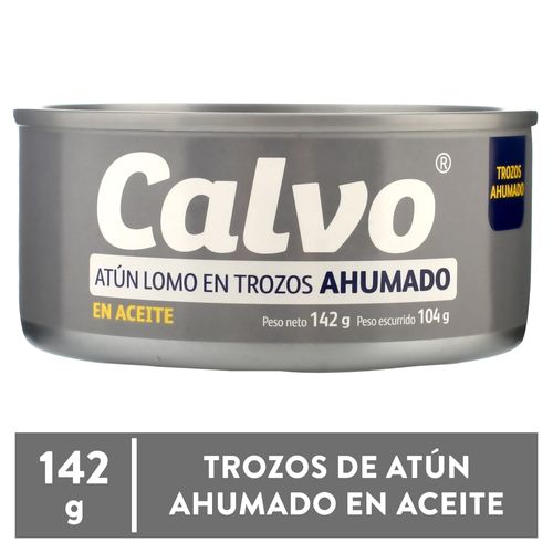 Atún en Trozos Ahumado En Aceite Calvo  - 104 g