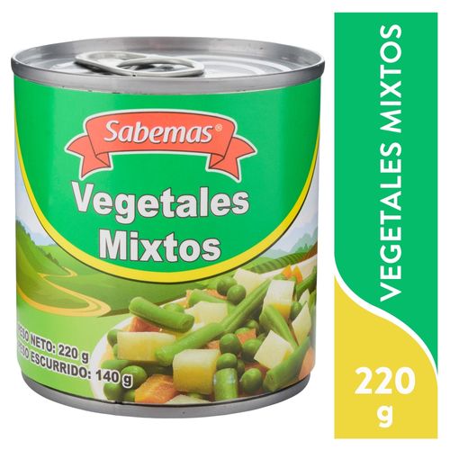 Vegetales Sabemas Mixto Lata- 220 g