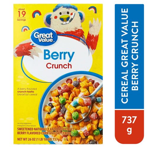 Cereal Great Value, Berry Crunch -793g