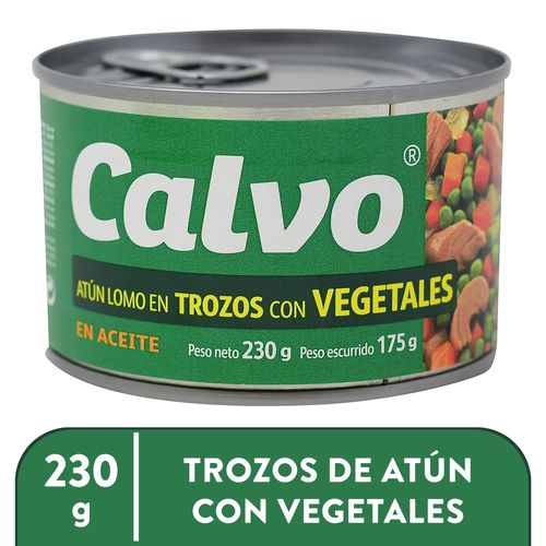 Atún Calvo lomo en trozos en aceite con vegetales - 230 g