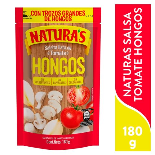 Salsa de Tomate Natura's con Hongos - 180 g