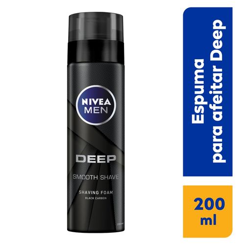 Espuma De Afeitar Nivea Men Deep Smooth Shave - 200ml