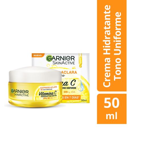 Crema Antimanchas Garnier Express Aclara Vitamina C  - 50 ml