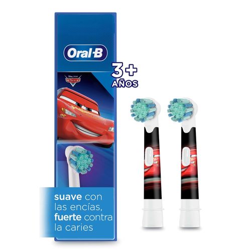 Cabezales Oral B de Repuesto Cepillo Dental Kids Disney Cars - 2 uds