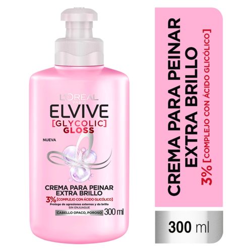 Crema para peinar L'Oréal Paris Elvive Glycolic Gloss - 300 ml