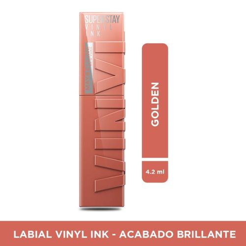 Labial liquido Vinyl Ink Maybelline NY - Tono Golden  -4.2 mL