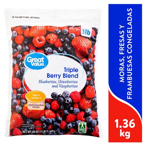 Berries Great Value Congeladas Mixtas - 1360gr