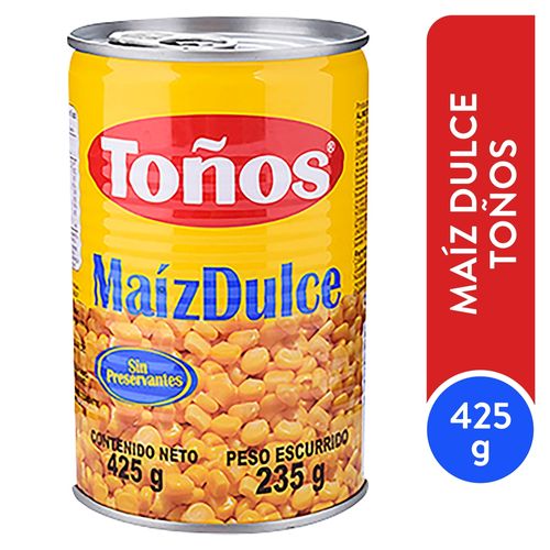 Maiz Dulce Tono Sin Preservantes - 425gr