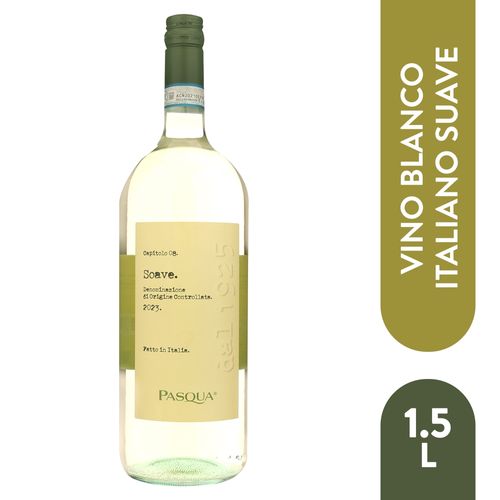 Vino blanco Pasqua soave Italiano- 1.5 L