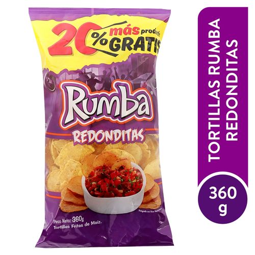 Tortillas horneadas Rumba redonditas de maiz - 300 g