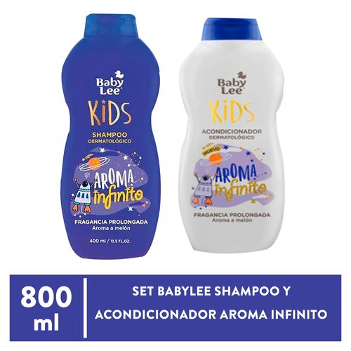 Set Babylee Shampoo y Acondicionador Aroma Infinito - 800 ml