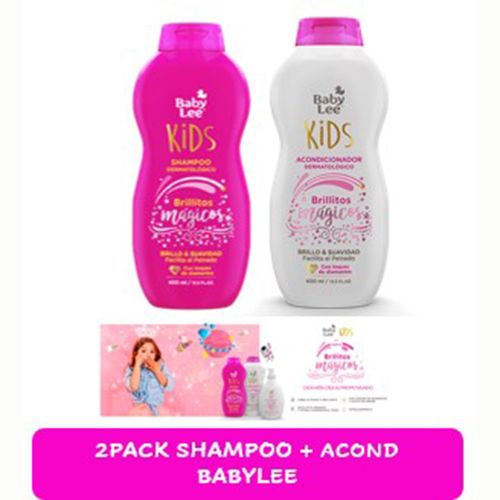 Set Babylee Shampoo y Acondicionador  Brillitos Mágicos - 800 ml