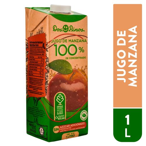 Jugo Dos Pinos 100% Manzana Tetra -1000ml