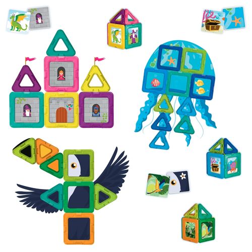 Juego de Bloques Magnéticos Castillo Jungla Océano