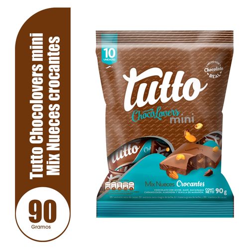 Chocolate Tutto Chocolovers mini leche - 90 g