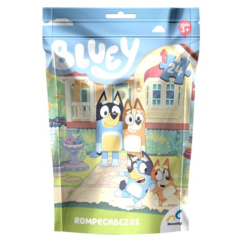 Rompecabezas Ludo Bolsa Foil Bluey 24 pzas