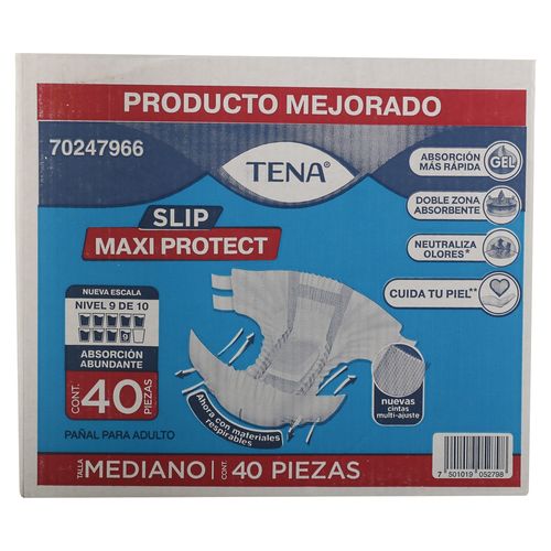 Pañales Para Adulto Tena Slip Maxi Protect Talla: CH/M - 40Uds