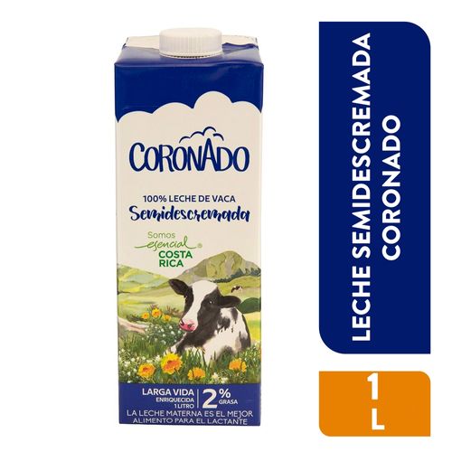 Leche Coronado líquida semidescremada - 1 L