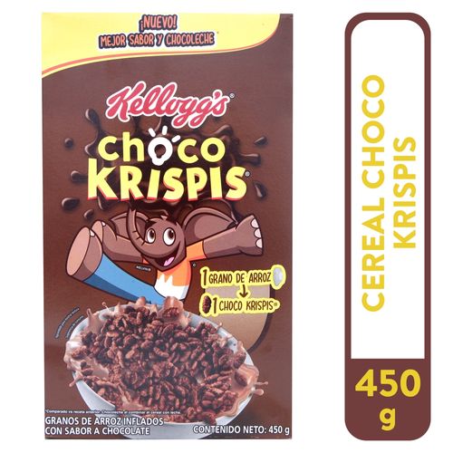 Cereal Kellogg's® Choco Krispis® Sabor A Chocolate, Granos De Arroz Inflado - 450g