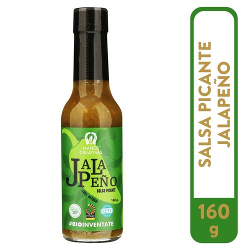 Salsa jalapeño Keto manos creativas - 160 g